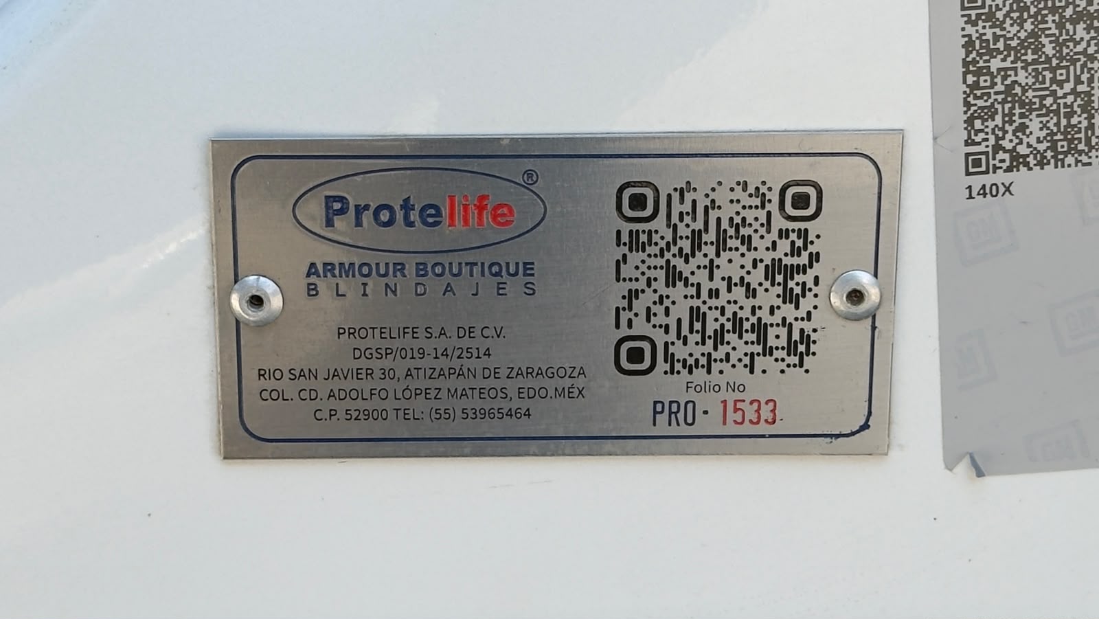 GMC YUKON DENALI PAQ A BLINDAJE NIVEL 5 PLUS PROTELIFE 2021