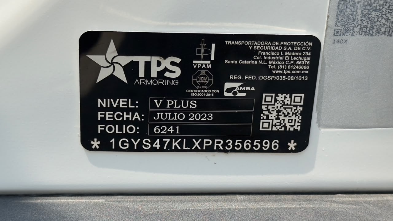 CADILLAC ESCALADE SUV BLINDAJE V PLUS TPS 2023